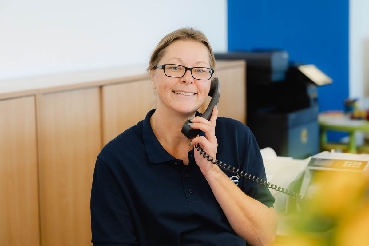 Telefonische Beratung durch Mitarbeiter 